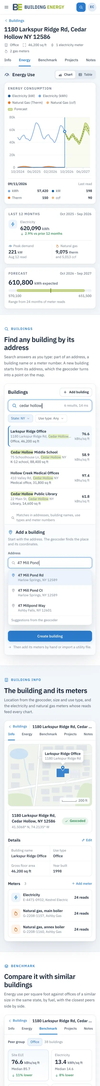BuildingEnergy - the phone page
