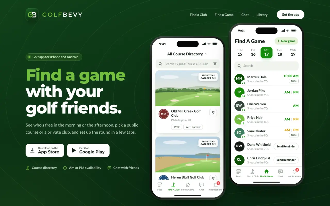 GolfBevy - the product