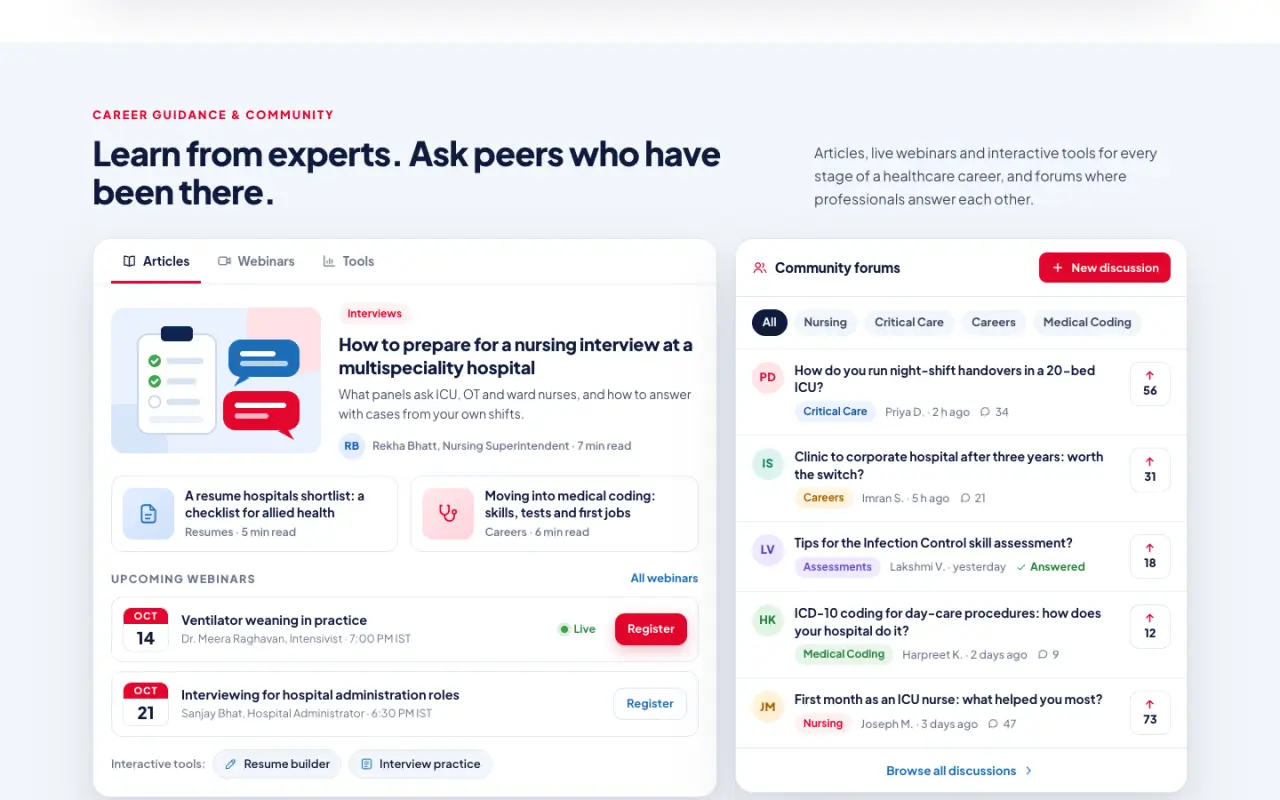 HealthJobs.one - screen 4