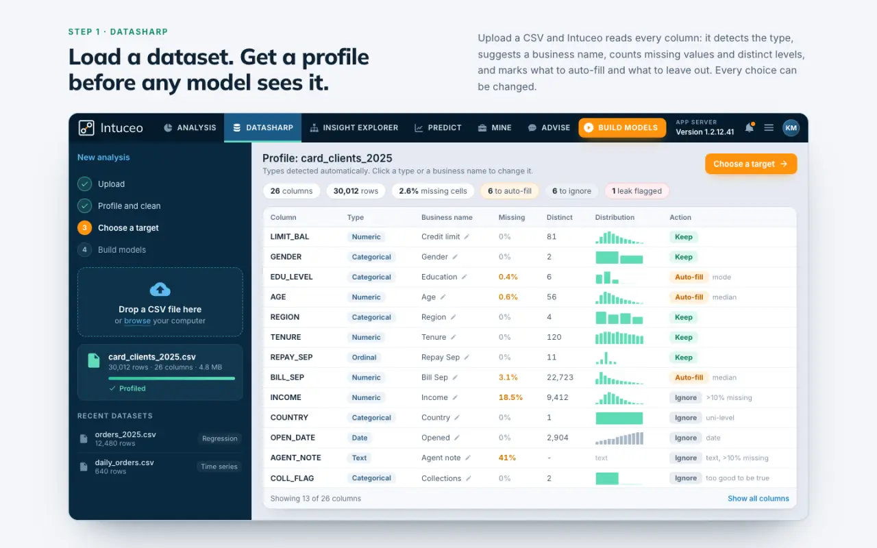 Intuceo - screen 1