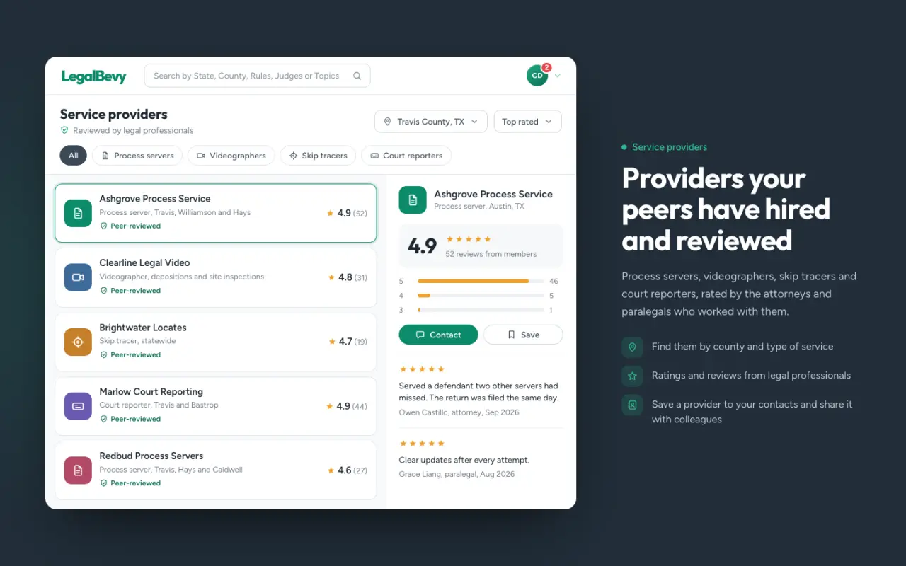 LegalBevy - screen 3