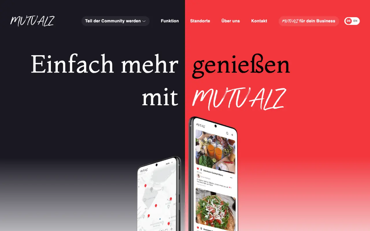 Mutualz - the live site