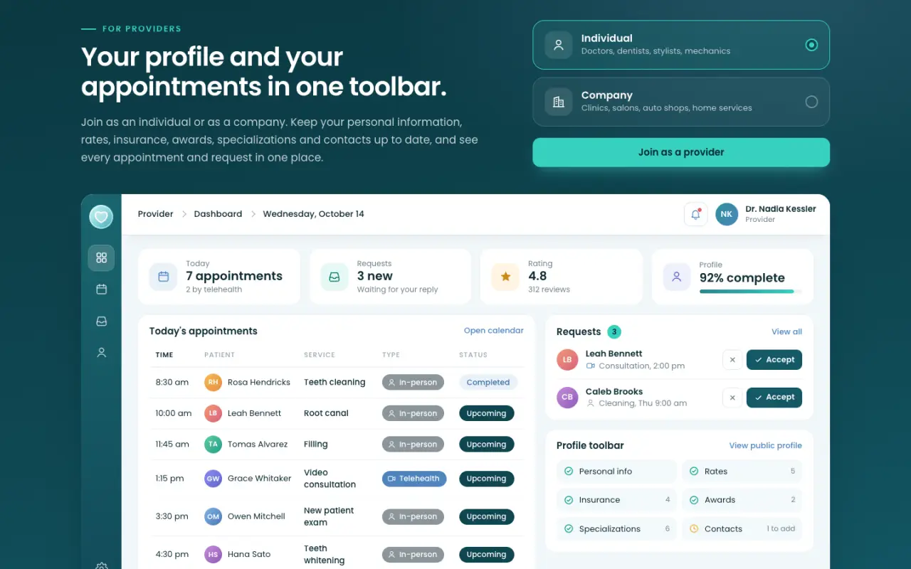 ObtainCare - screen 4