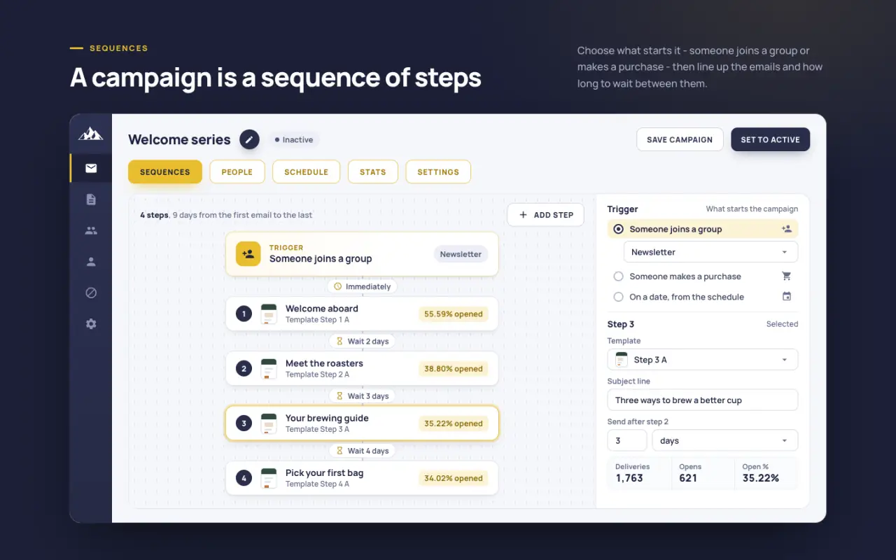 PeakMailer - screen 2