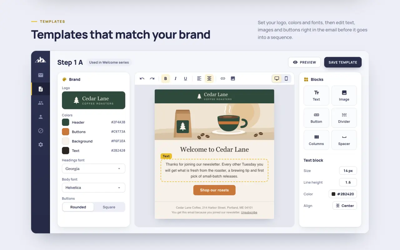 PeakMailer - screen 3